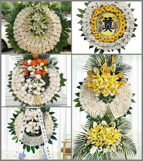 四川成都彭州市小鱼洞镇复兴场社区花圈速递
